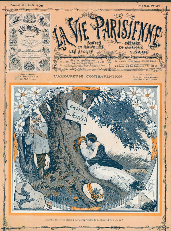 The Joy of Youth- La Vie Parisienne - Authentic Vintage Cover Art