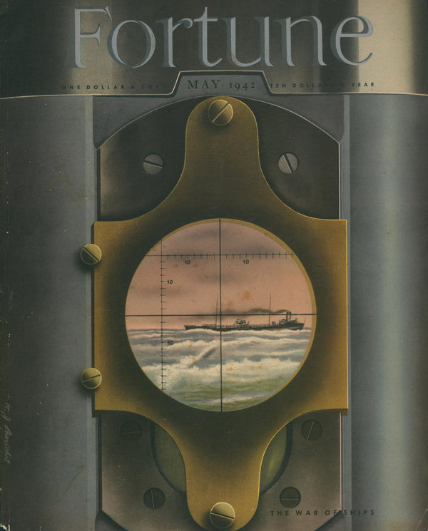 War of Ships- Fortune Magazine - Authentic Vintage Cover Art