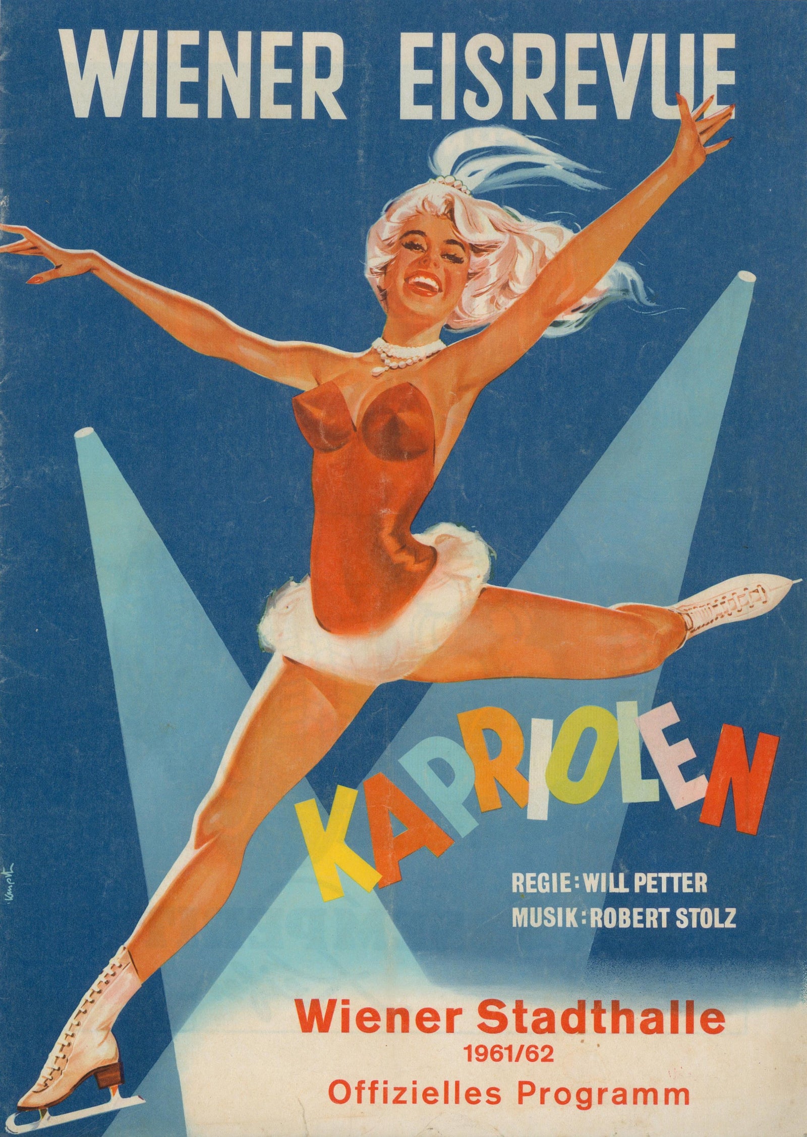 Weiner Ice Skating - Authentic Vintage Magazine/Book