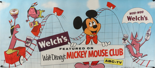 Welch's, Mickey Mouse Club - Authentic Vintage Poster