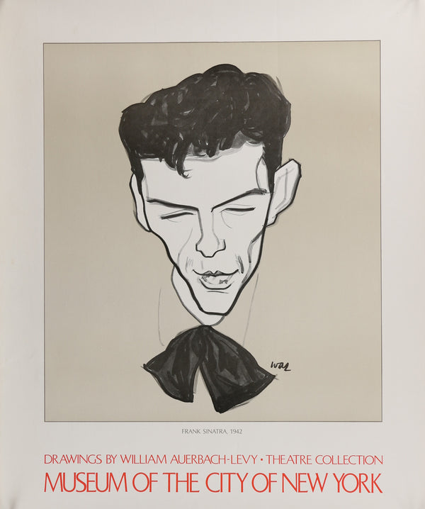 Frank Sinatra by William Auberch-Levy - Authentic Vintage Poster