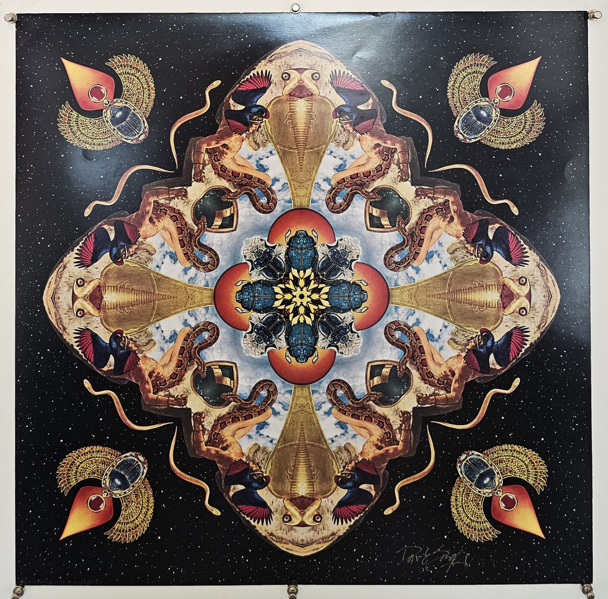 Zephyr-Ra by David Singer (Signed) - Original Vintage Poster