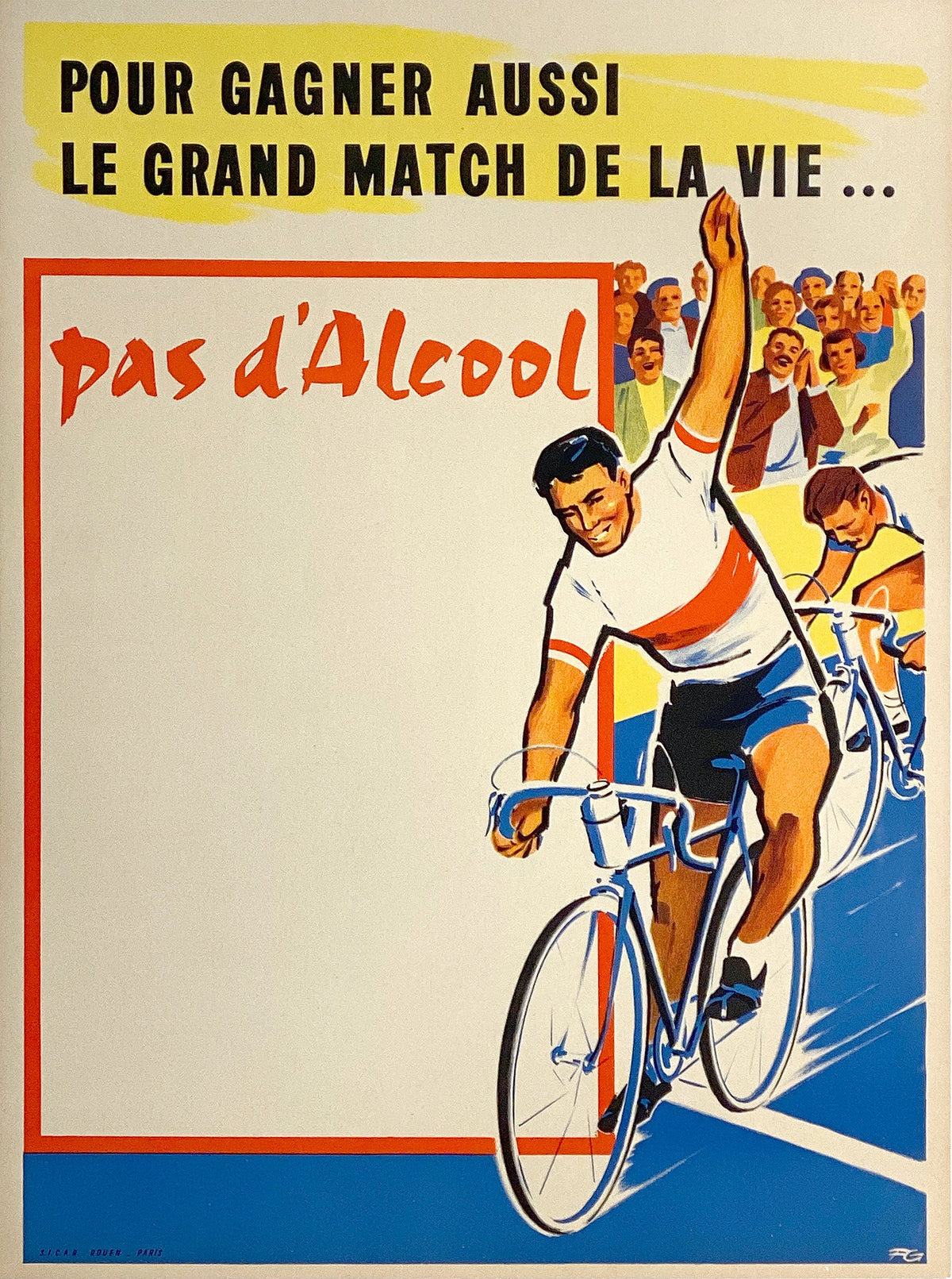 No Alcohol! - Authentic Vintage Poster