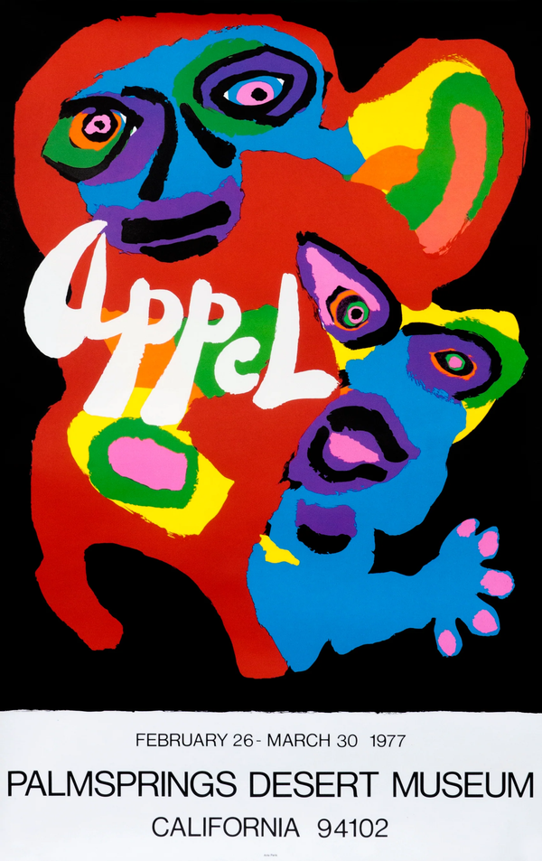 Karel Appel, Palm Springs Desert Museum - Authentic Vintage Poster