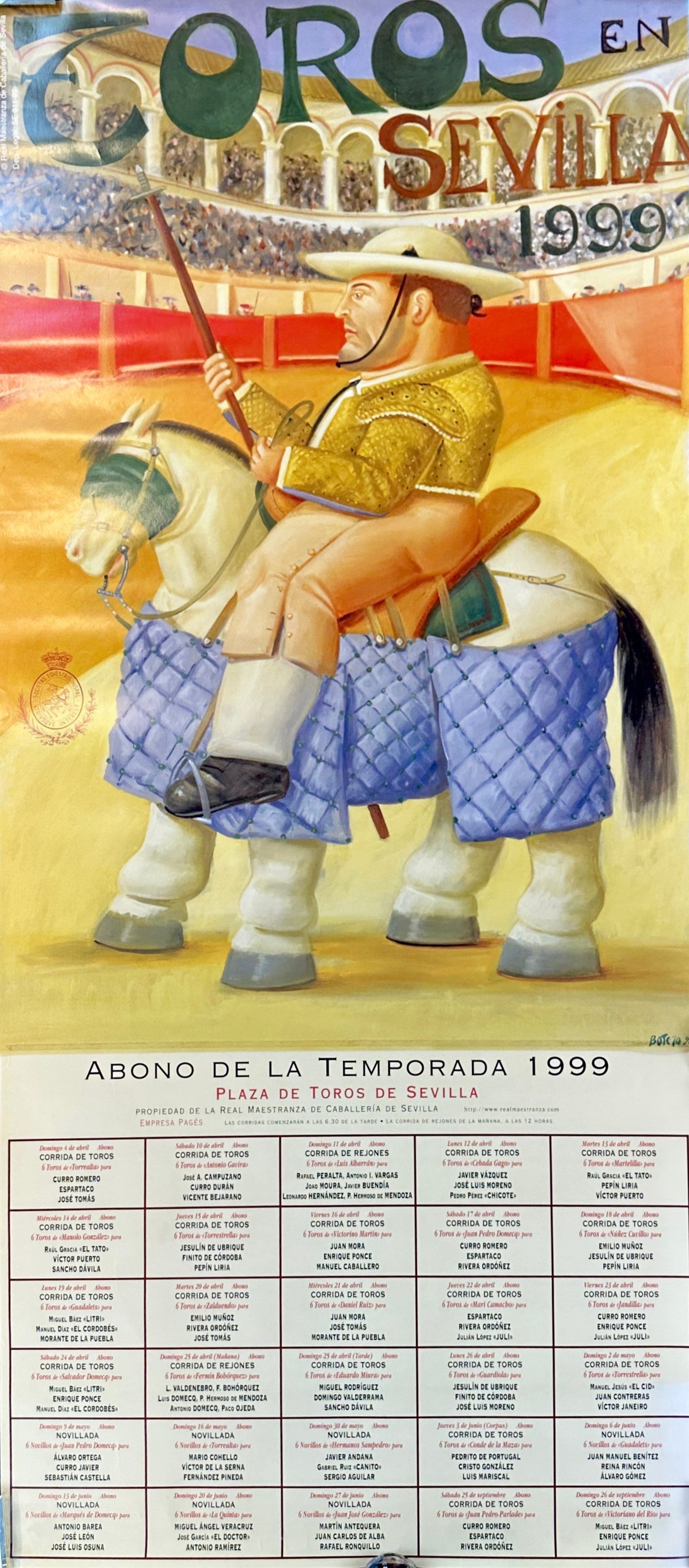 Toros en Sevilla - Authentic Vintage Poster
