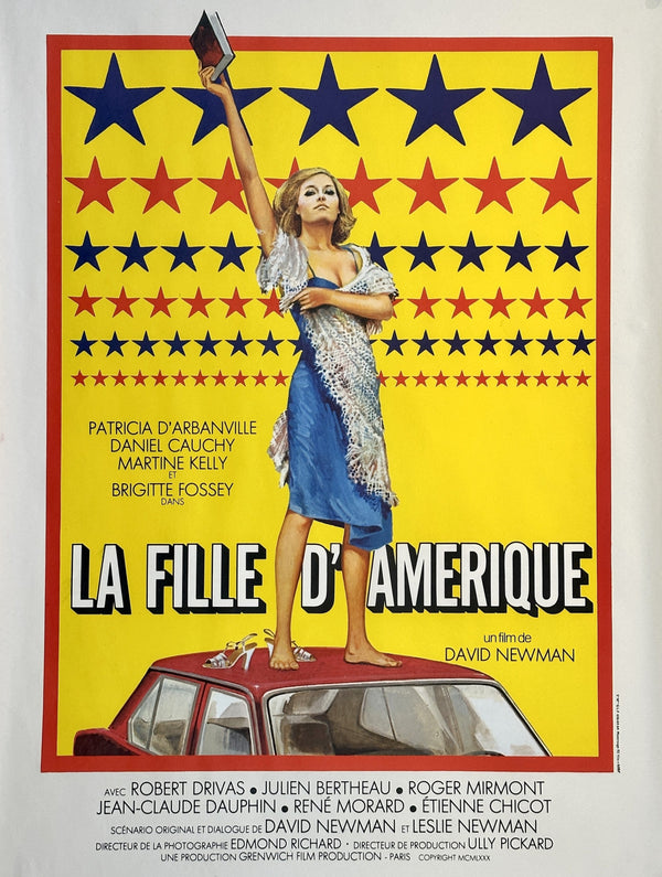 The Girl from America, French Release - Authentic Vintage Poster
