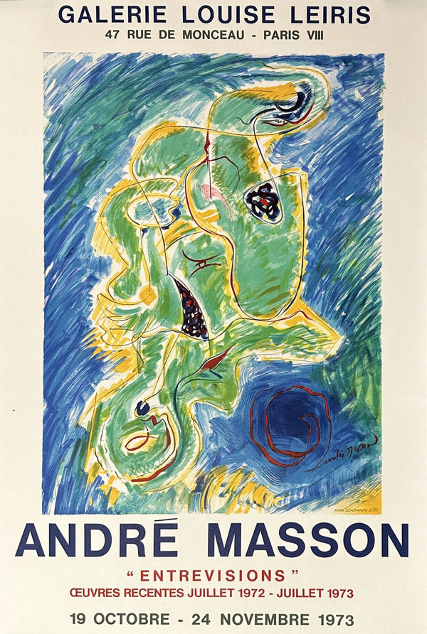 André Masson, Galerie Louise Leiris - Authentic Vintage Poster