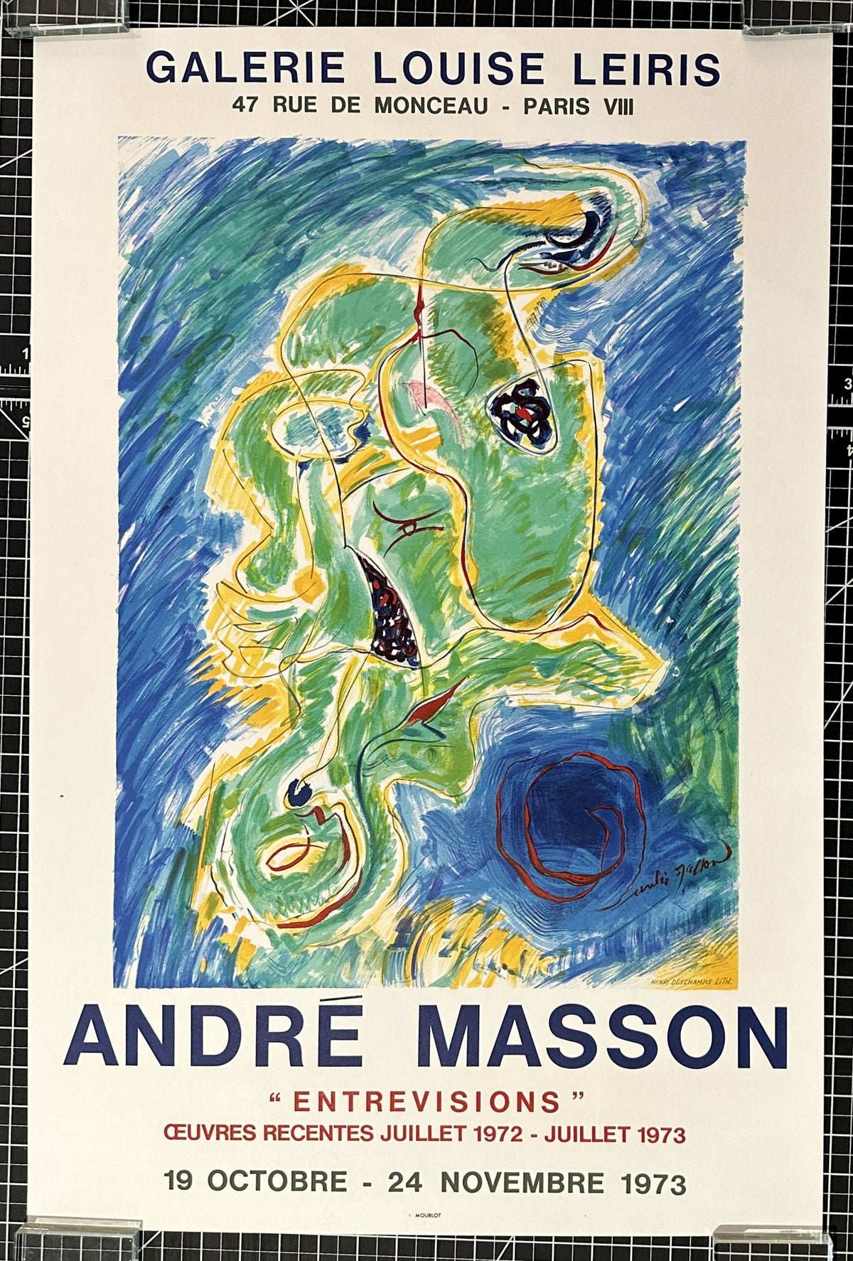 André Masson, Galerie Louise Leiris - Authentic Vintage Poster