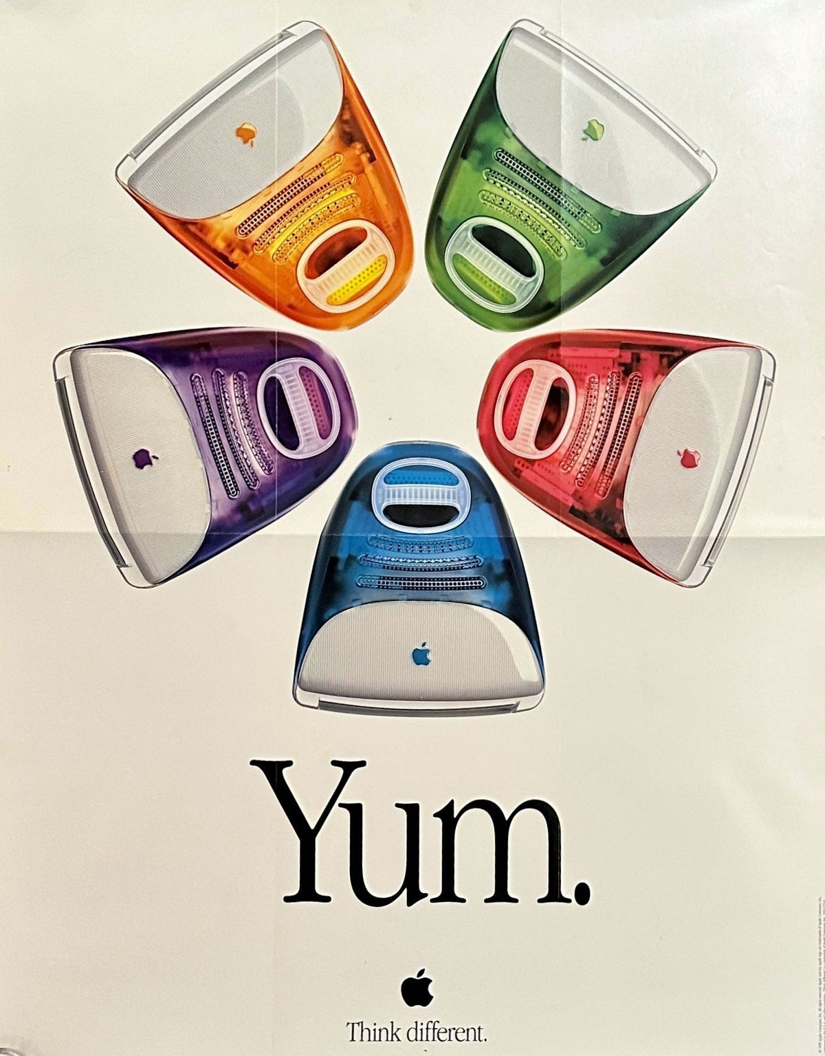 Apple iMac, 5 Flavors - Authentic Vintage Poster