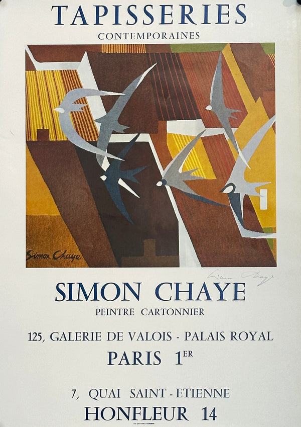 Tapisseries- Simon Chaye, Signed Poster - Authentic Vintage Posters