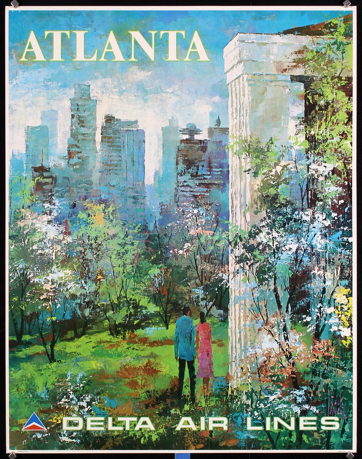 Visit Atlanta, Delta Air Lines Poster - Authentic Vintage Posters
