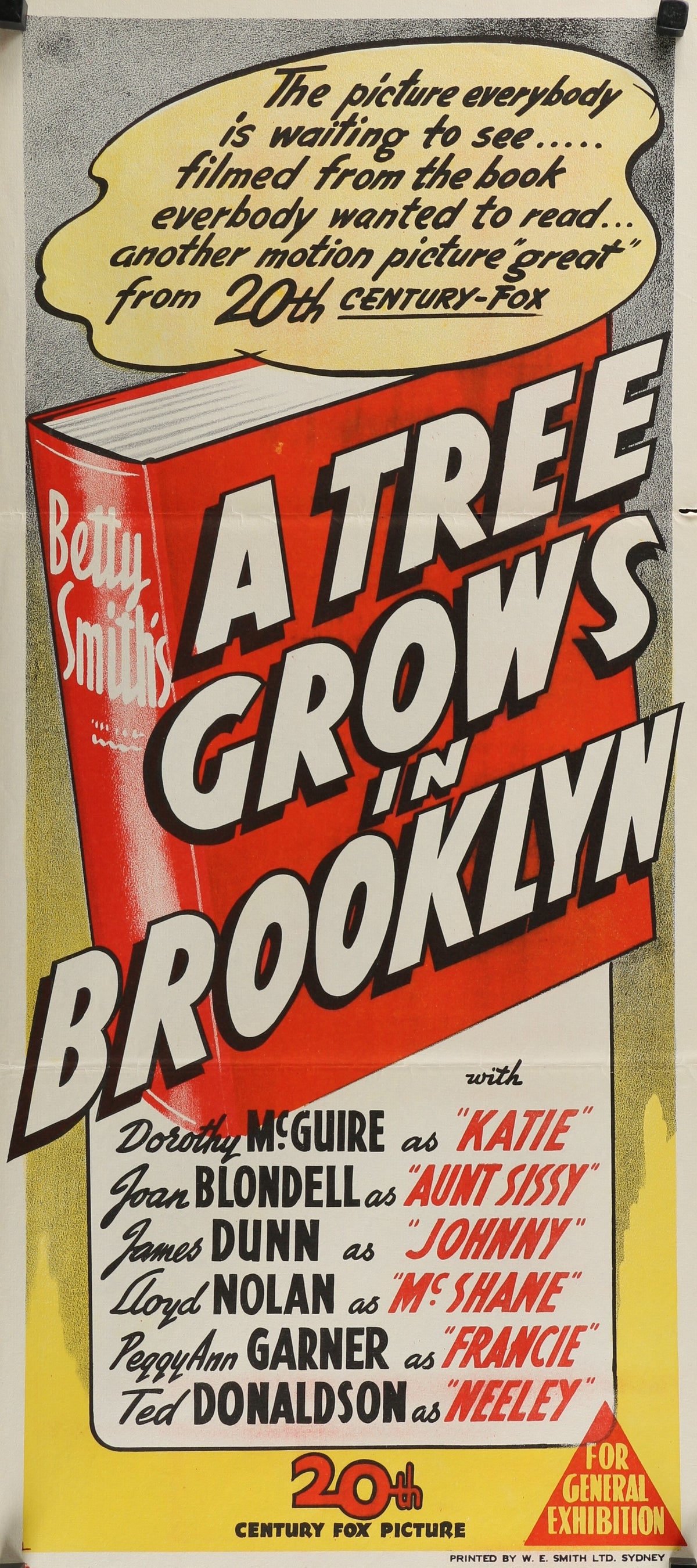 A Tree Grows in Brroklyn - Authentic Vintage Poster