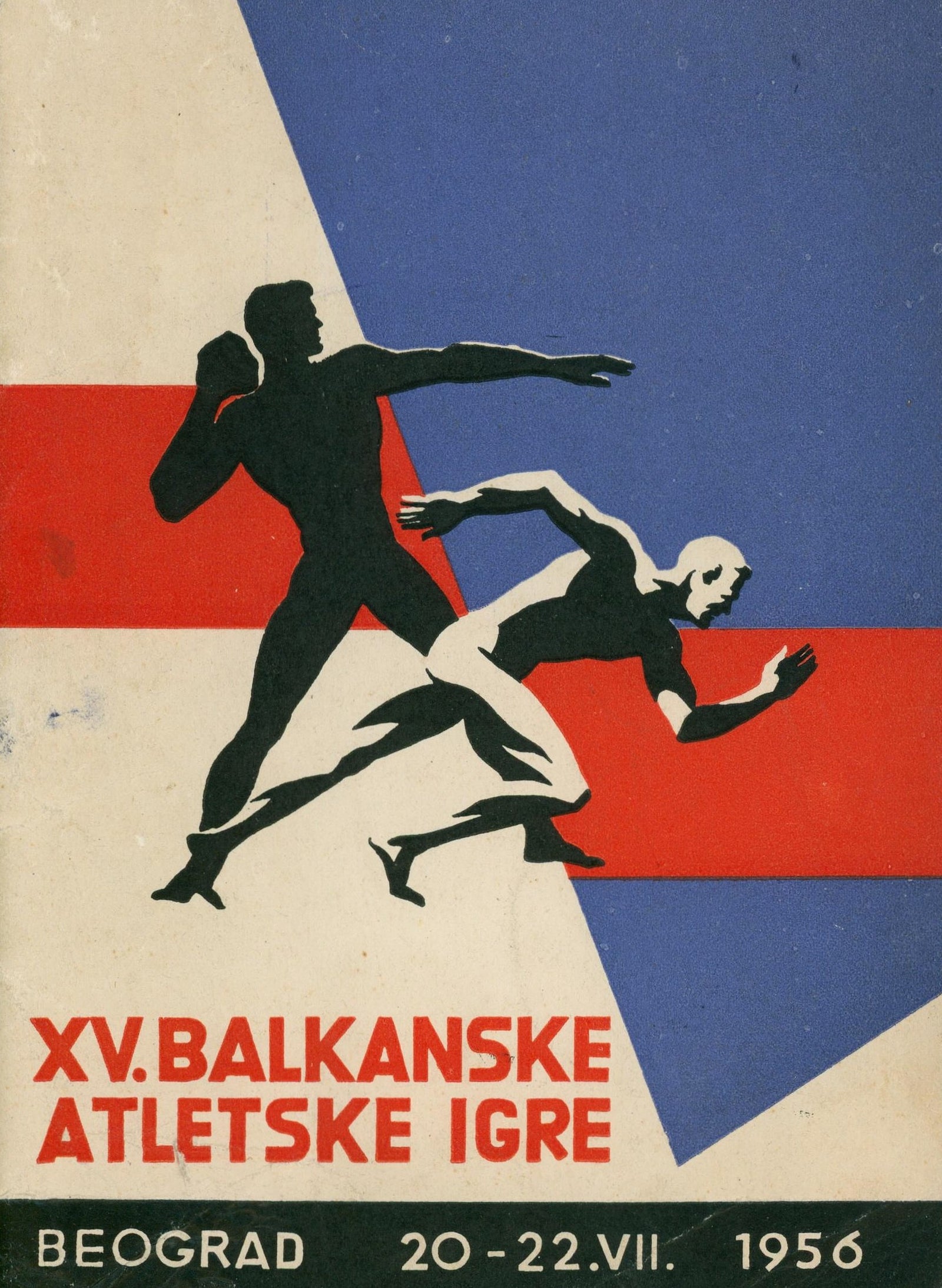 Balkan Athletics Games, Official Program - Authentic Vintage Magazine/Book