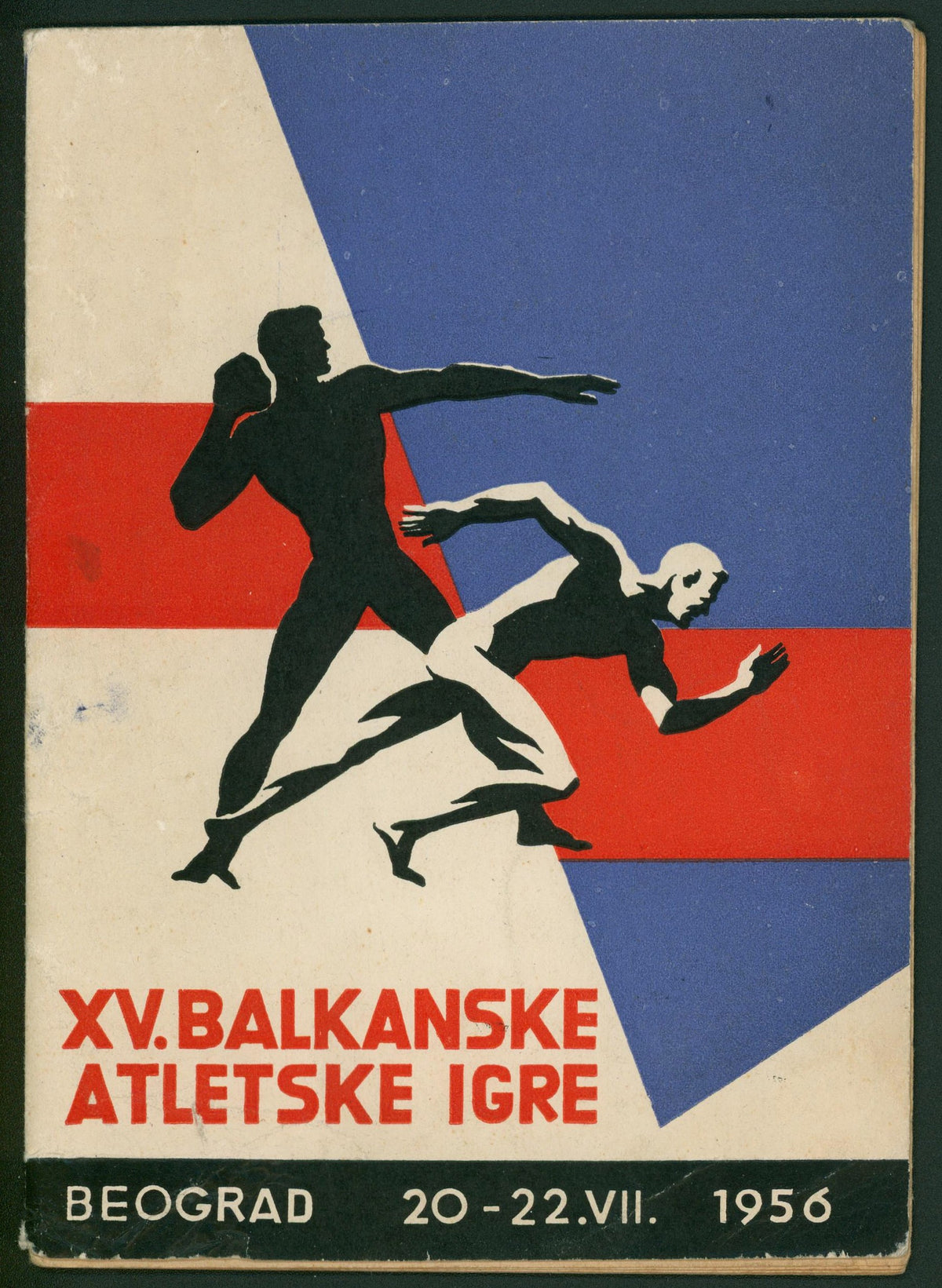 Balkan Athletics Games, Official Program - Authentic Vintage Magazine/Book