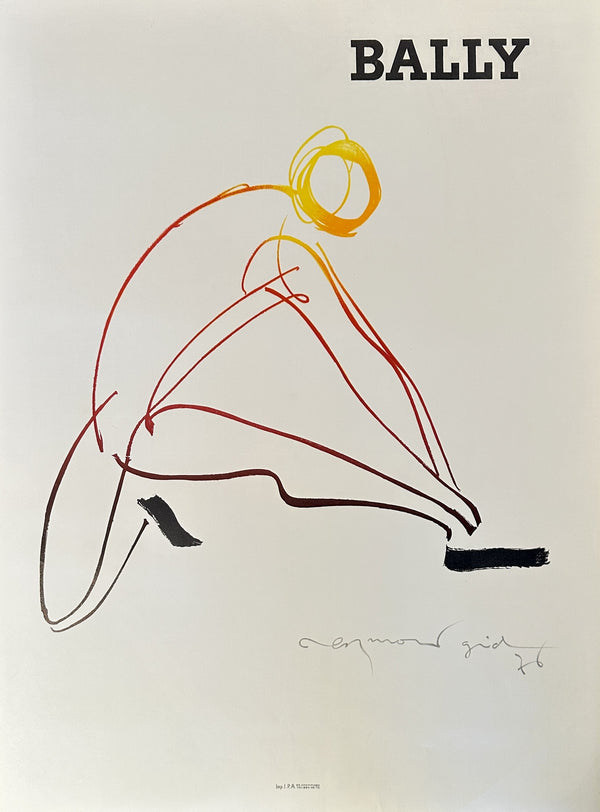 Bally by Raymond Gid, Signed - Authentic Vintage Poster