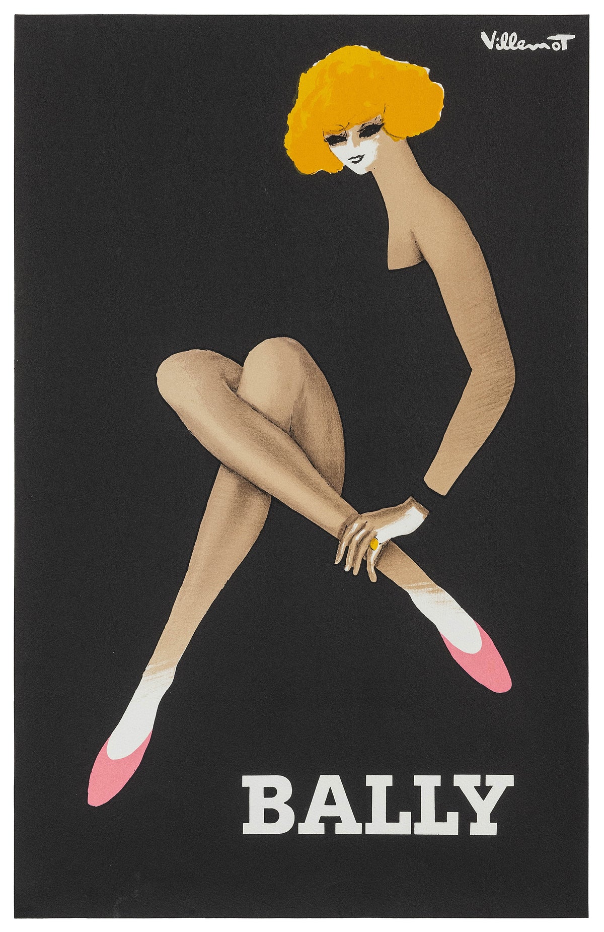 Bally by Villemot - Authentic Vintage Poster