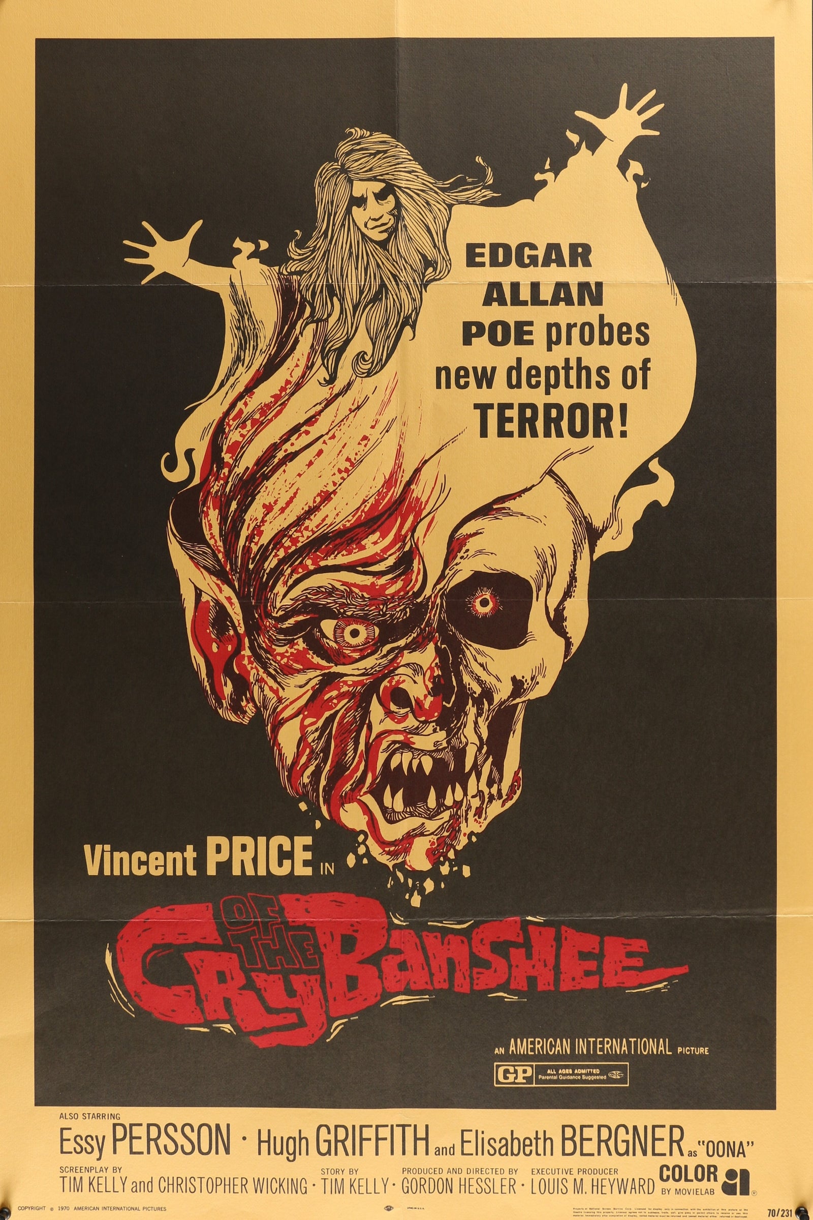 Cry of the Banshee - Authentic Vintage Poster