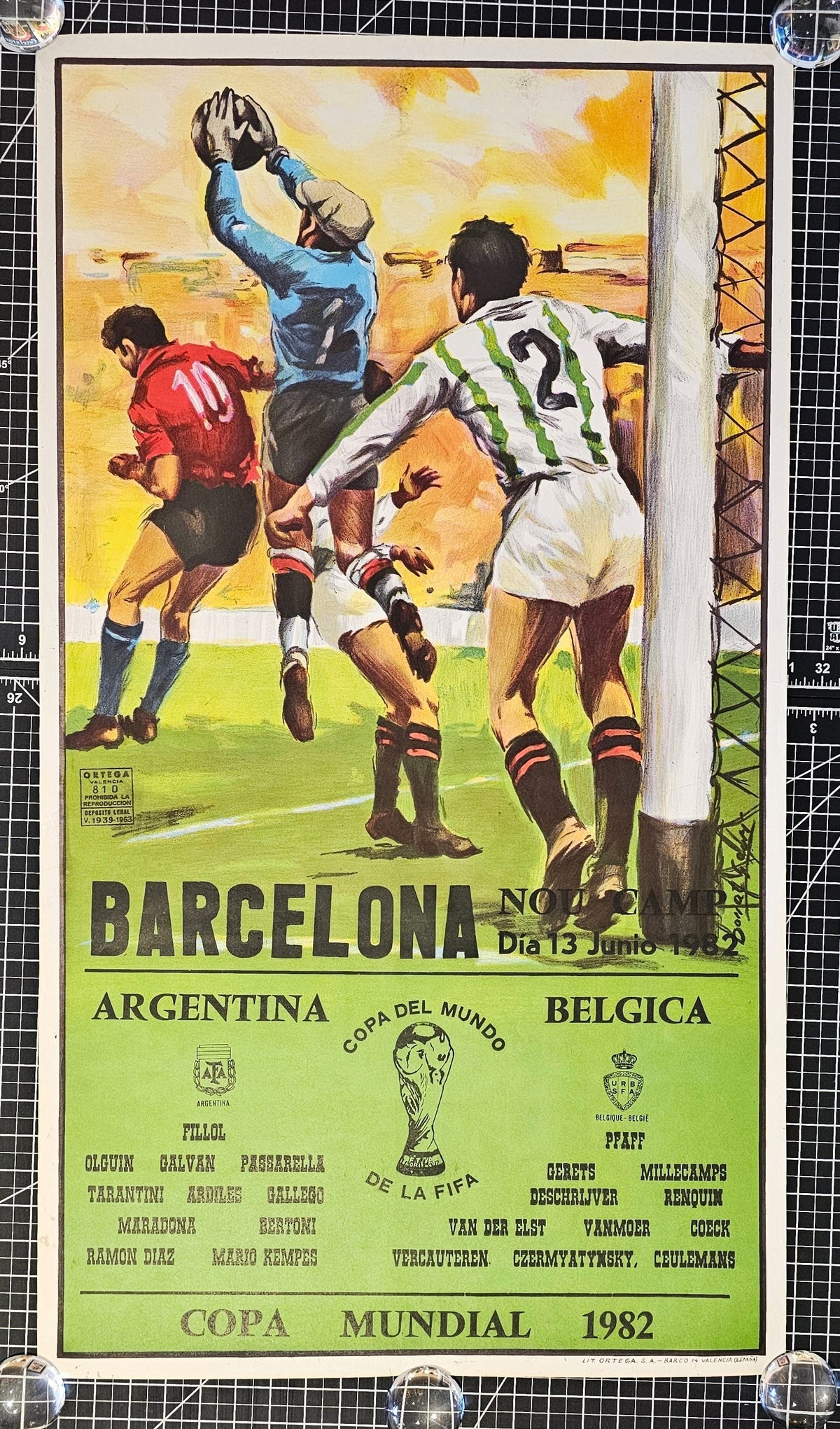 1982 World Cup, Barcelona Poster - Authentic Vintage Posters