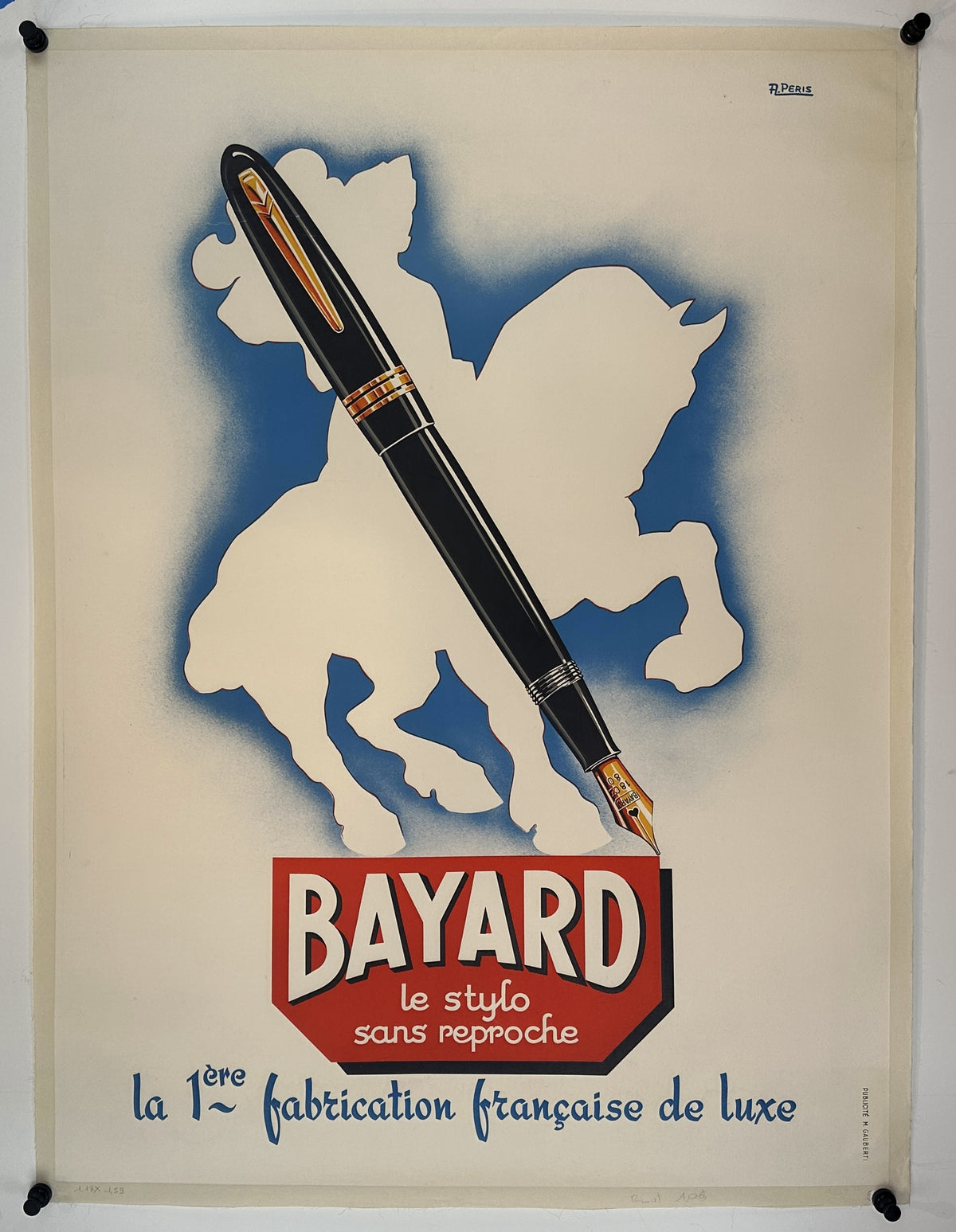 Bayard Pens - Authentic Vintage Poster