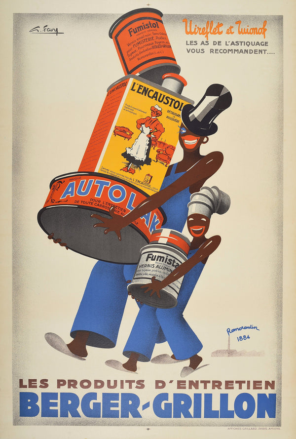 Berger Grillon by G. Favre - Authentic Vintage Poster