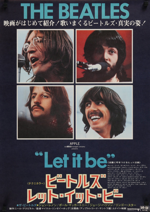 Let it Be- Japanese Release - Authentic Vintage Poster