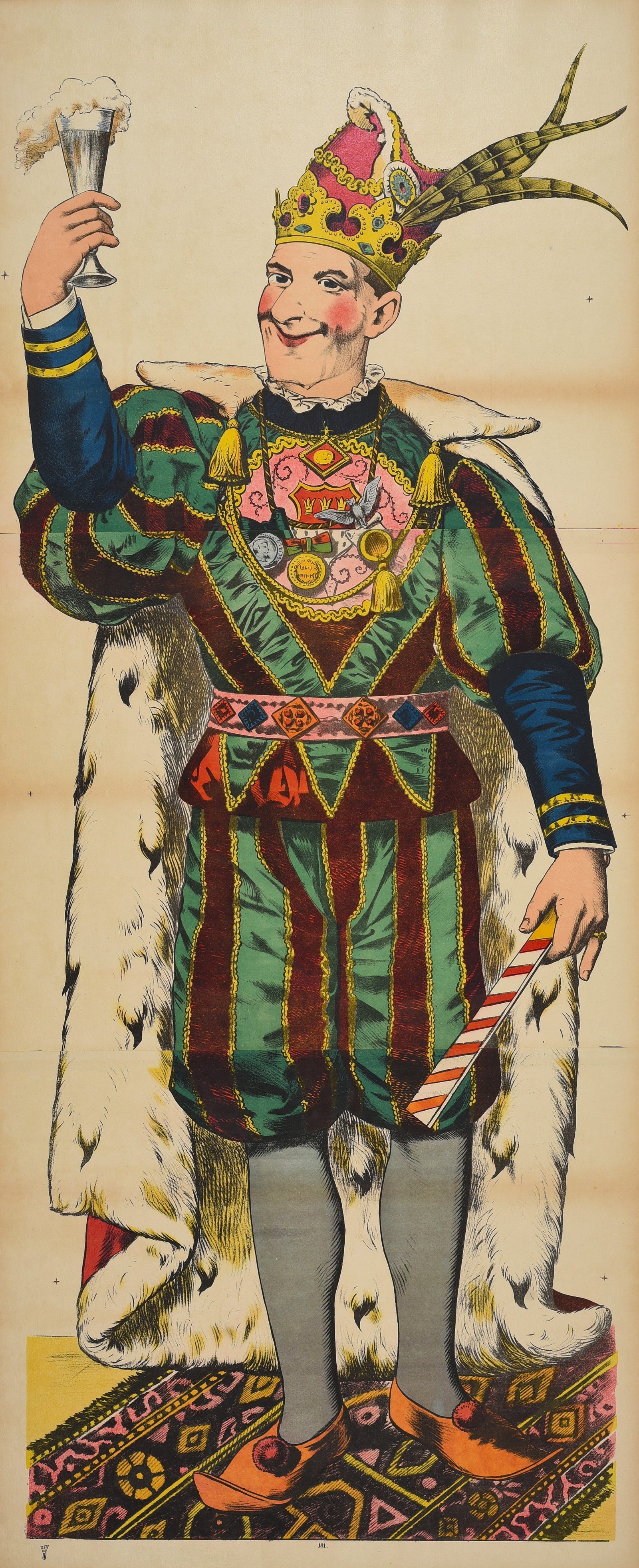 Carnival King, Wissembourg - Authentic Vintage Poster