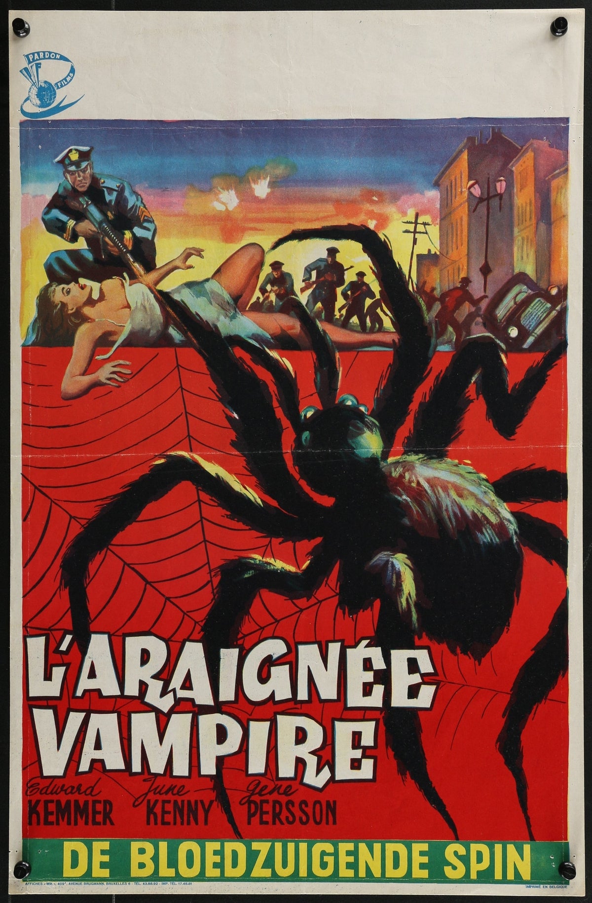 Vampire Spider- Belgium Release - Authentic Vintage Poster
