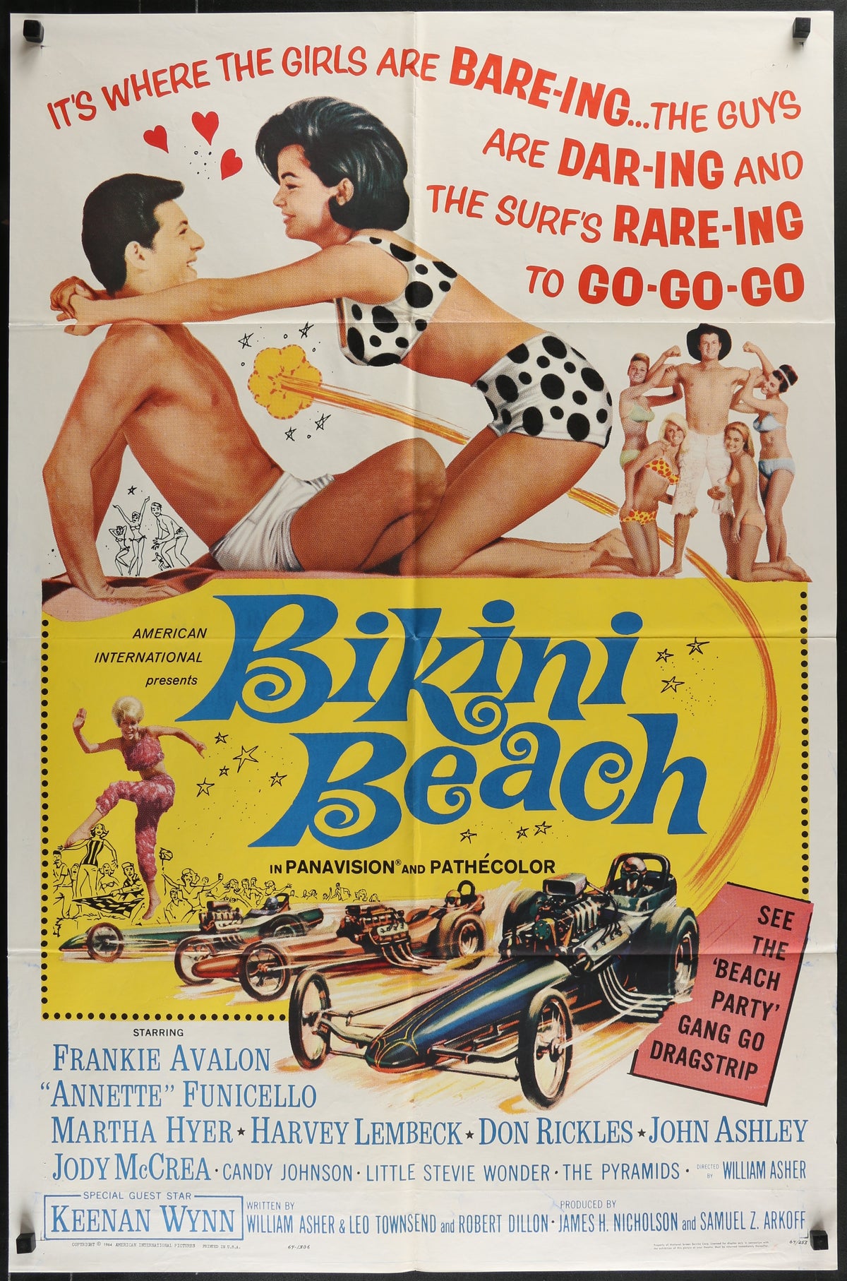 Bikini Beach 1sh 1964 with Frankie Avalon and Annette Funicello