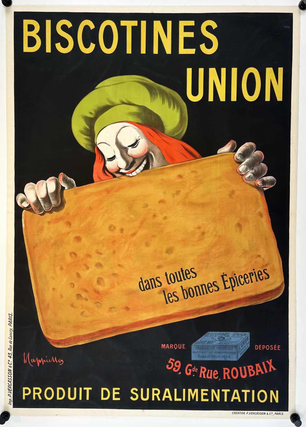 Biscotine Union by Cappiello - Authentic Vintage Poster