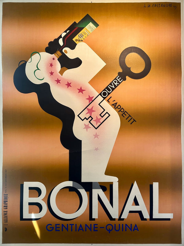 Bonal by Cassandre Poster - Authentic Vintage Posters