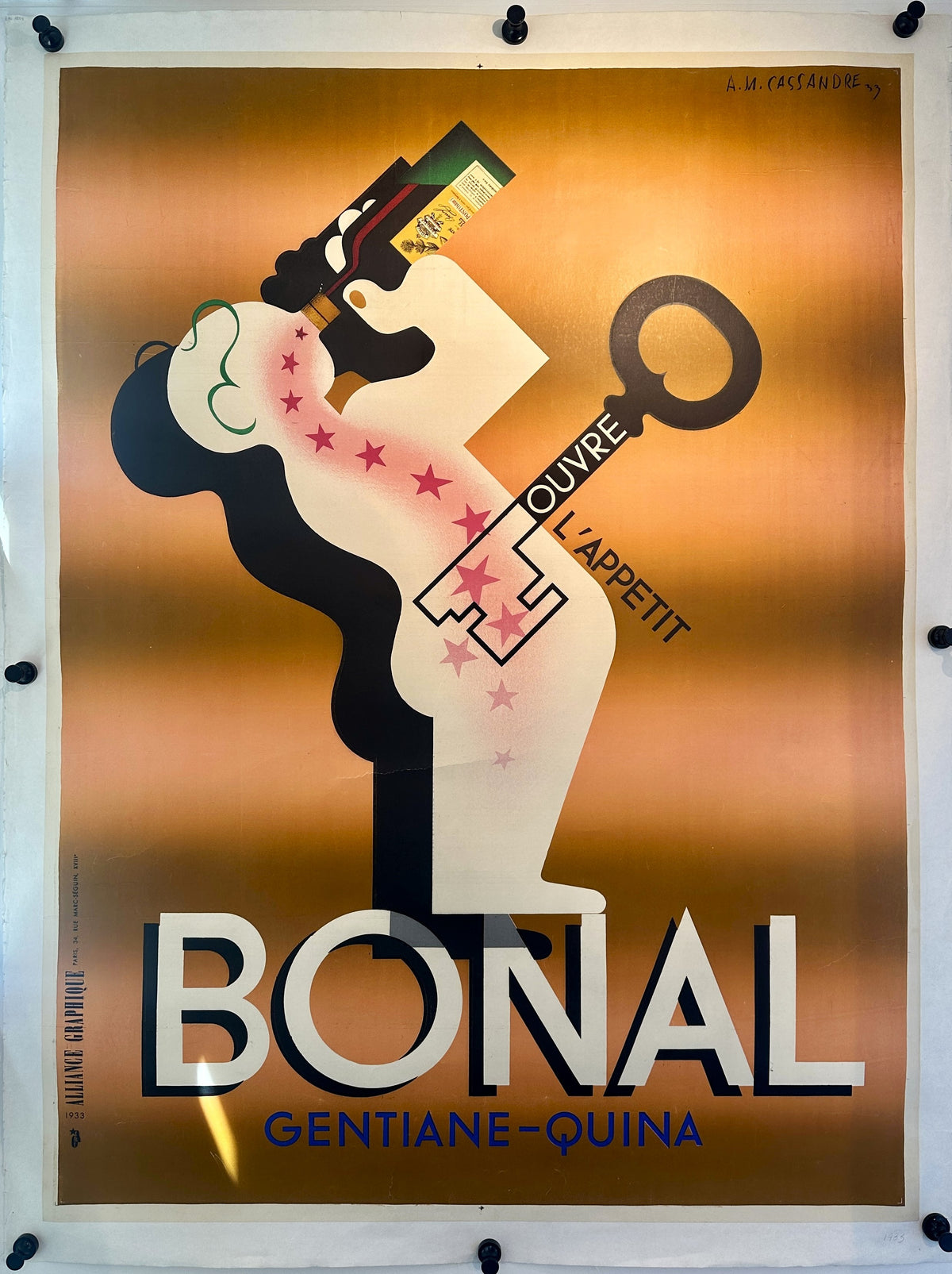 Bonal by Cassandre Poster - Authentic Vintage Posters