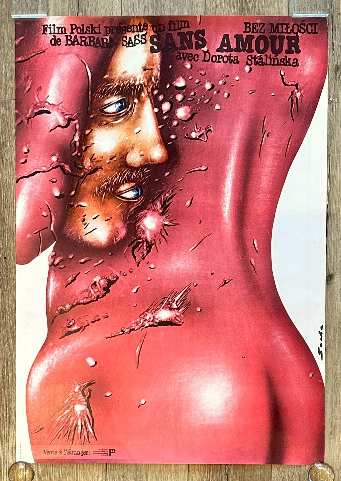 Without Love, Polish Release - Authentic Vintage Poster