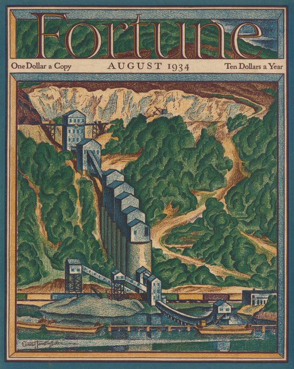 Mountain Quarry- Fortune Cover - Authentic Vintage Cover Art