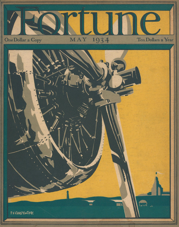 Sky Mechanics- Fortune Magazine - Authentic Vintage Cover Art