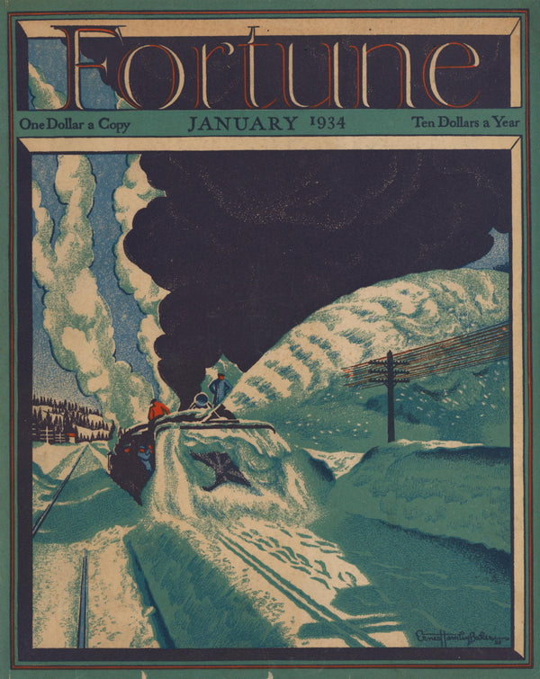 Arctic Plow- Fortune Magazine - Authentic Vintage Cover Art