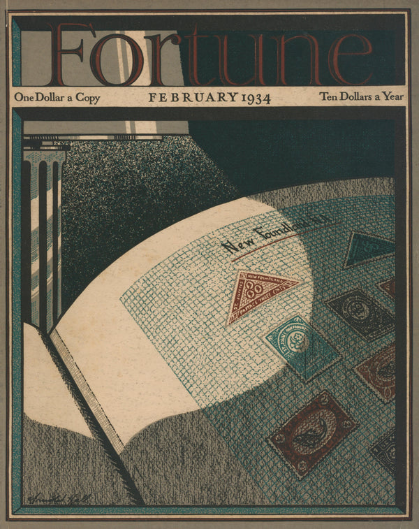 Newfoundland- Fortune Magazine - Authentic Vintage Cover Art