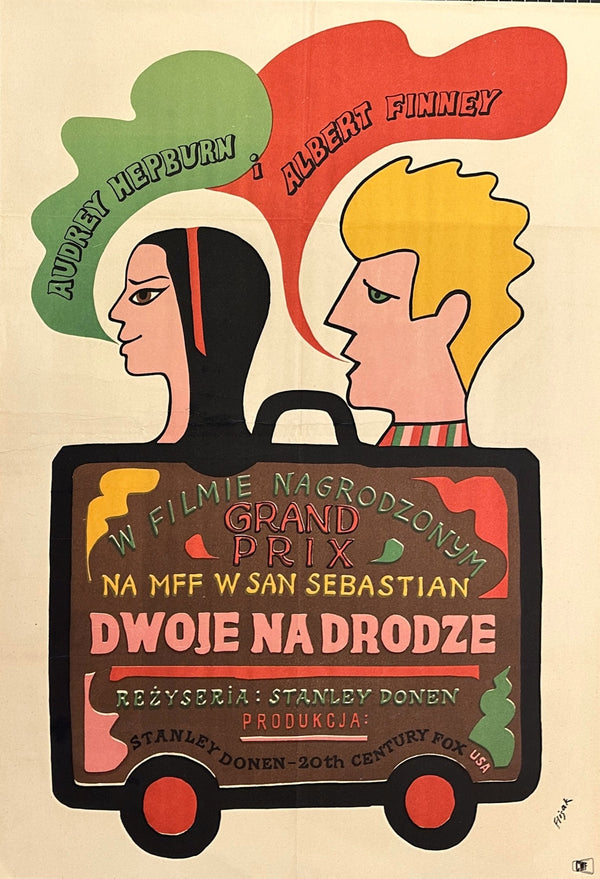 Two For The Road- Polish Release - Authentic Vintage Poster
