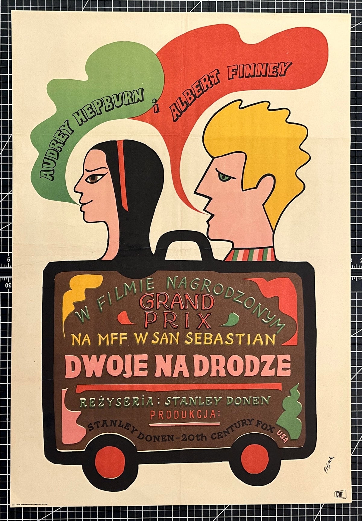 Two For The Road- Polish Release - Authentic Vintage Poster