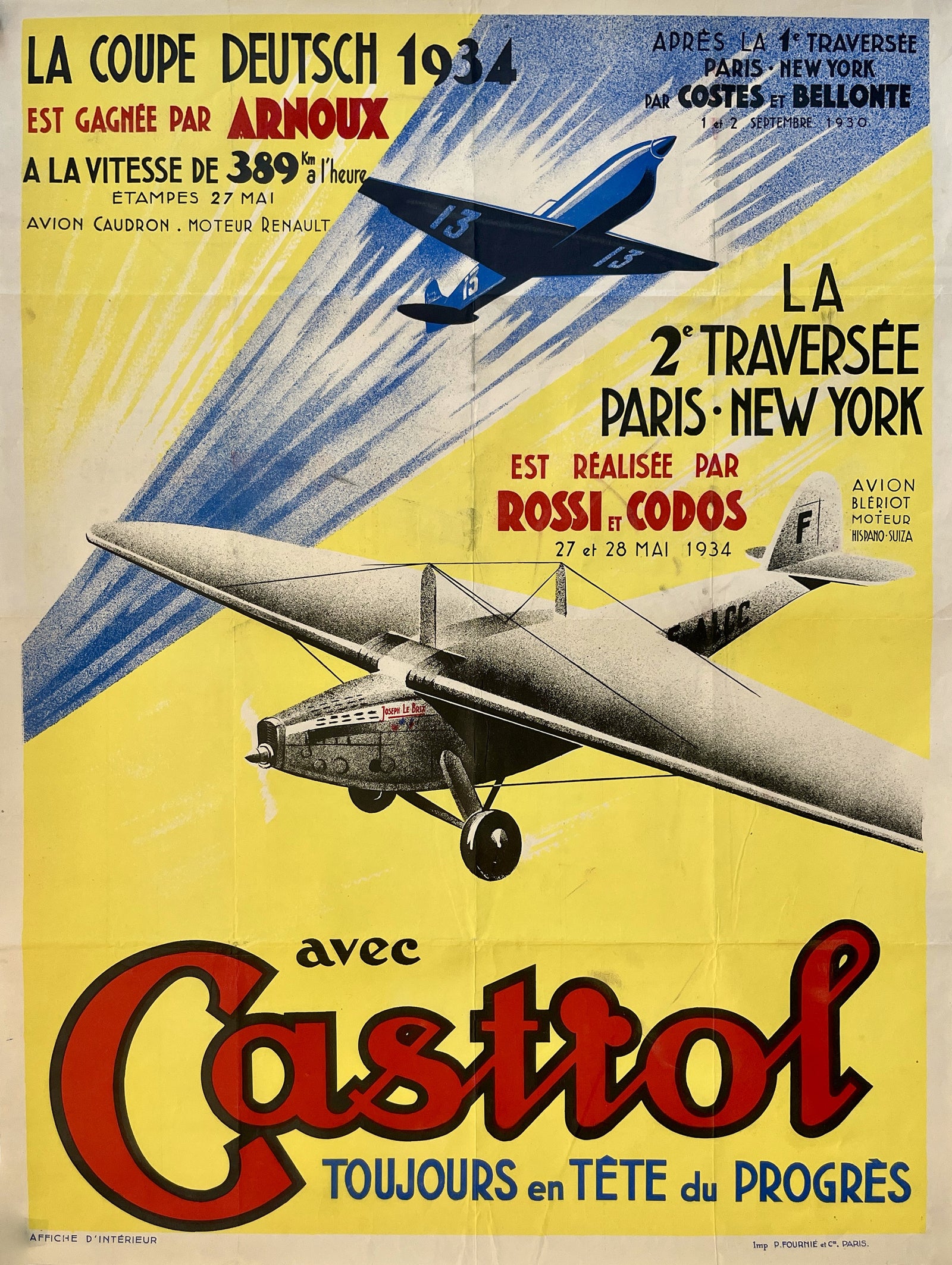 La Coupe Deutsche - Authentic Vintage Poster