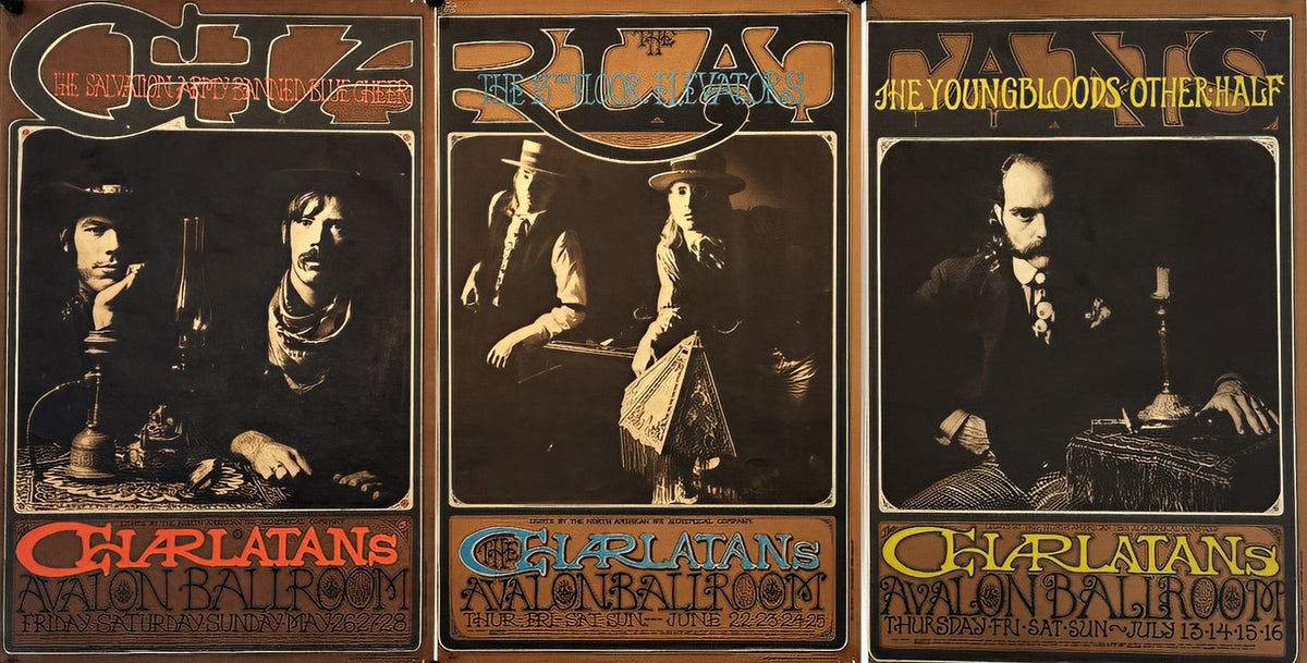 Charlatans Triptych (3 Pieces) - Original Vintage Poster