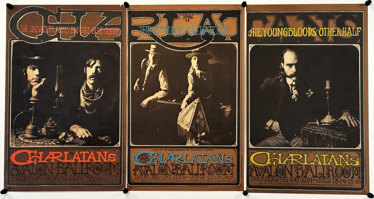 Charlatans Triptych (3 Pieces) - Original Vintage Poster
