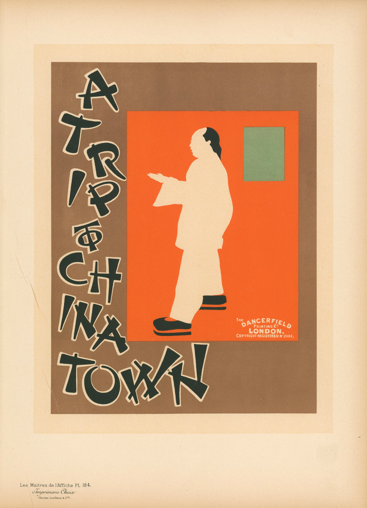 A Trip to Chinatown (from Maitres de l&#39;Affiche) - Authentic Vintage Illustration