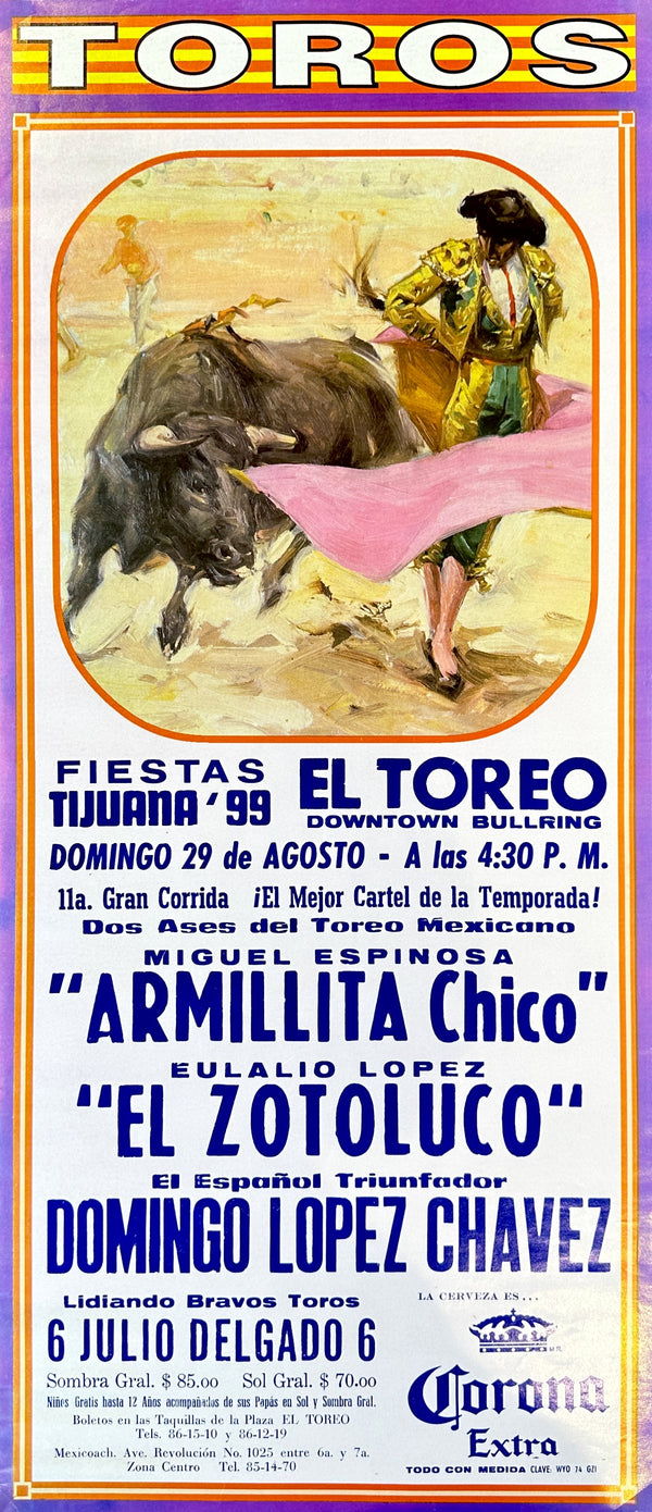 Toros de Tijuana - Authentic Vintage Poster