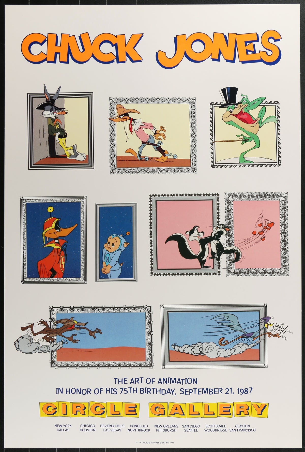 Art of Animation, Chuck Jones - Authentic Vintage Poster