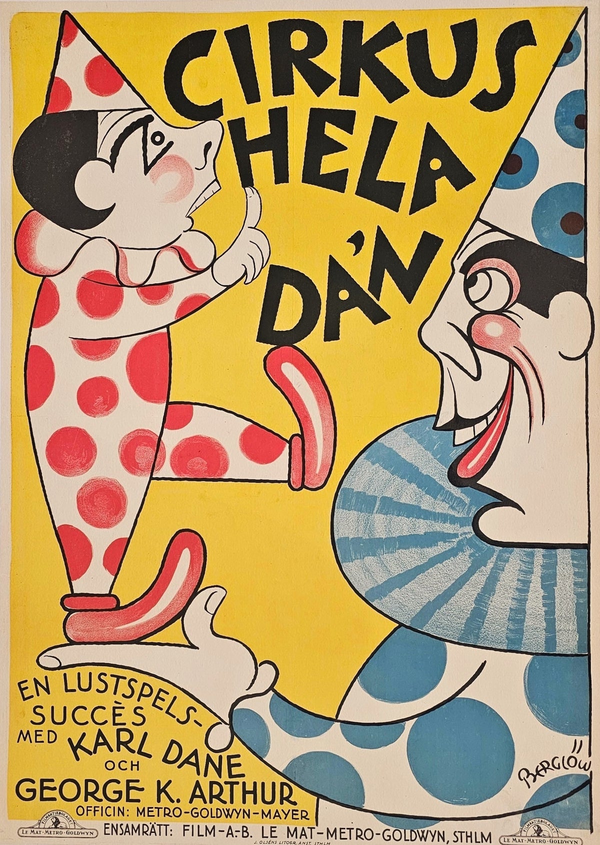 Cirkus Rookies, Swedish Release - Authentic Vintage Poster