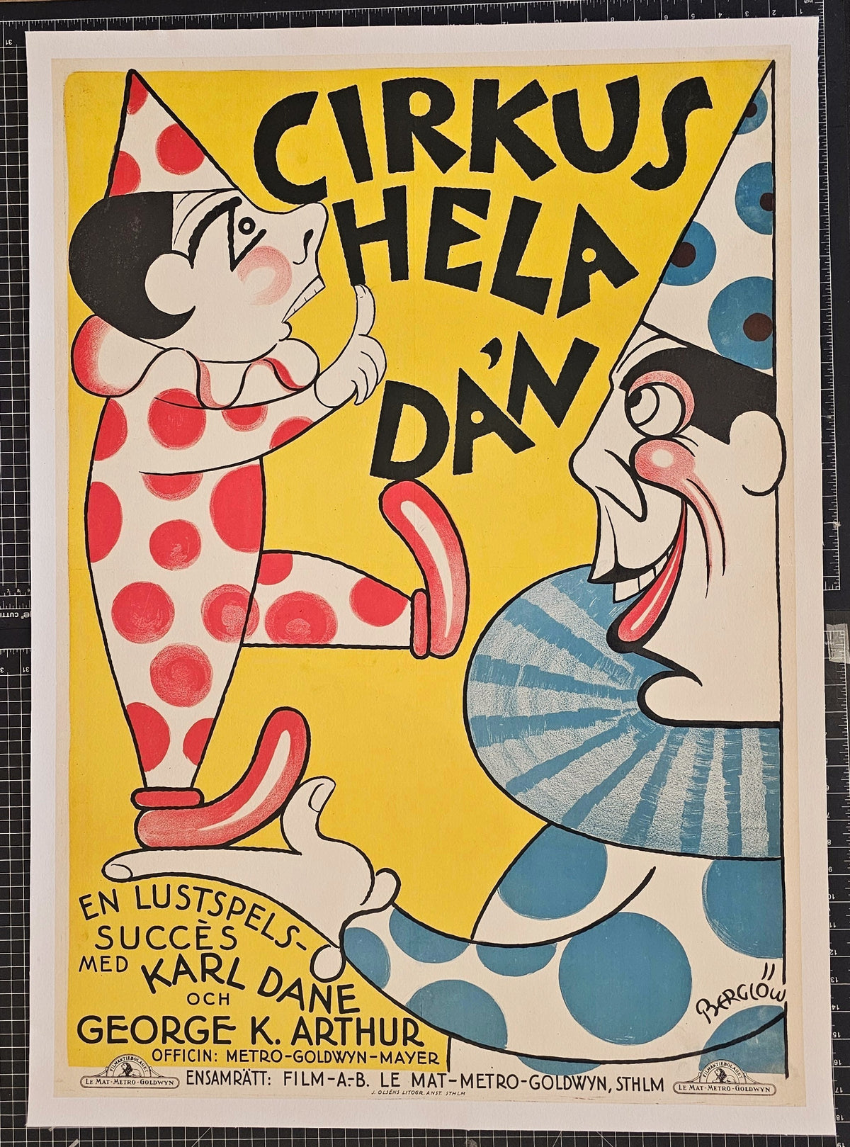 Cirkus Rookies, Swedish Release - Authentic Vintage Poster