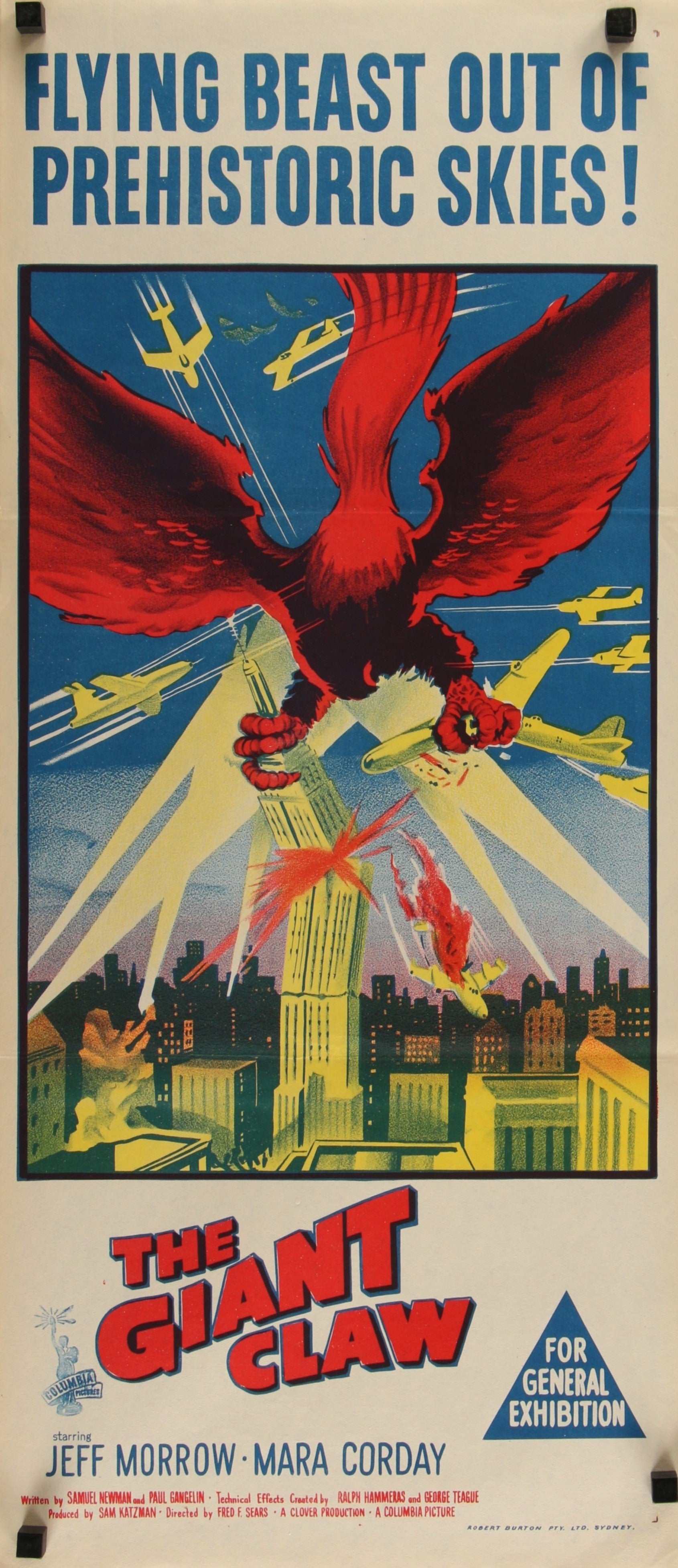 The Giant Claw- Australian Release - Authentic Vintage Poster