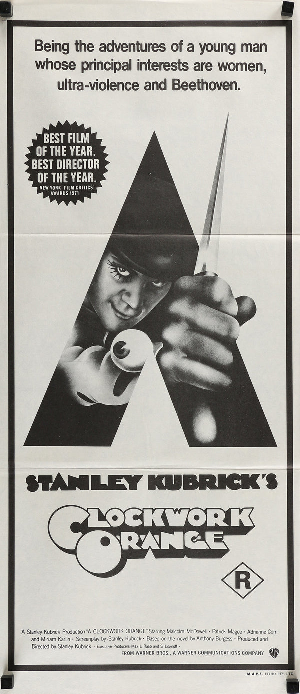 Clockwork Orange- Australian Daybill - Authentic Vintage Poster