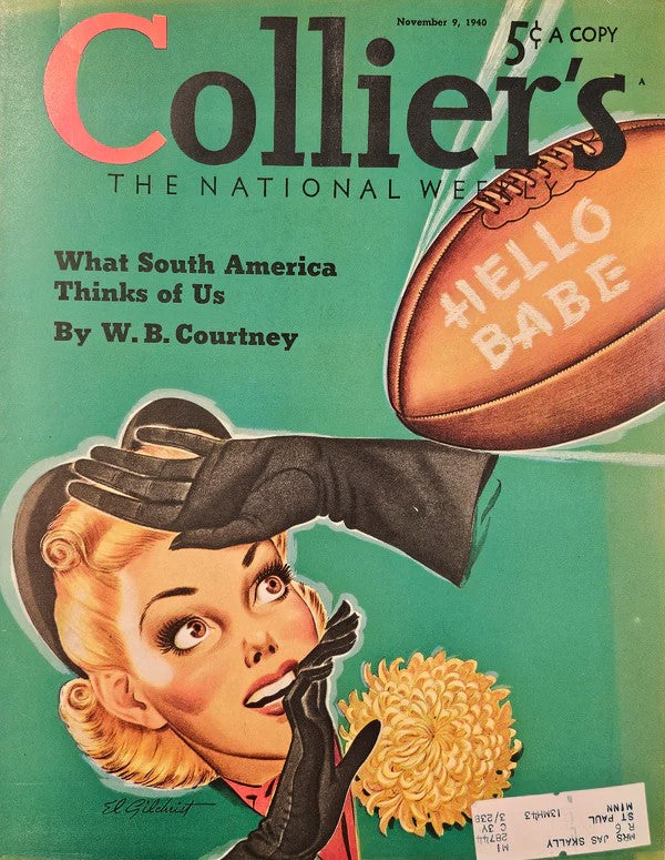 Hello Babe- Collier's Magazine - Authentic Vintage Cover Art