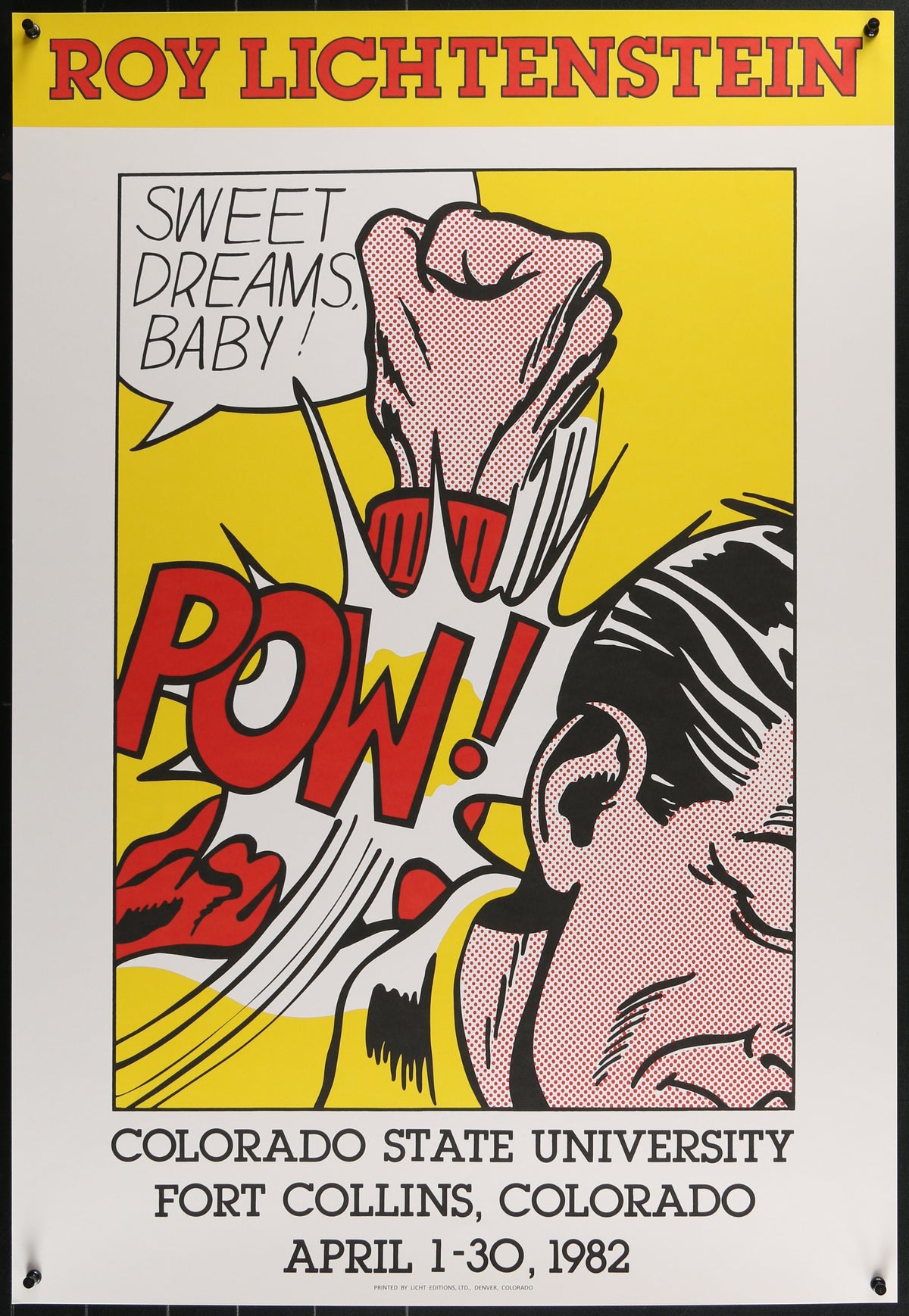 Sweet Dreams, Baby- Roy Lichtenstein - Original Vintage Poster